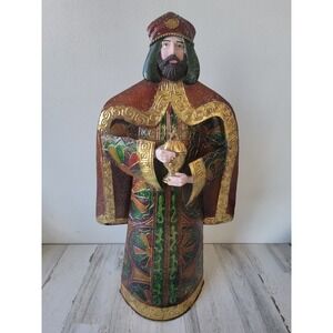 Large metal three king gift Xmas Nativity scene home decor religious figure